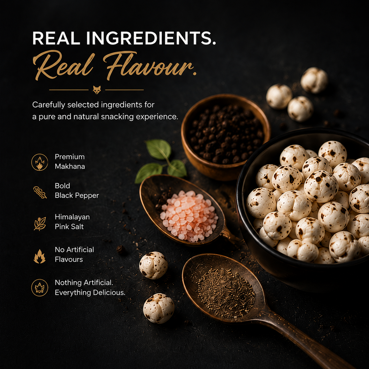 Black Pepper Salted Makhana – 80g - Image 7