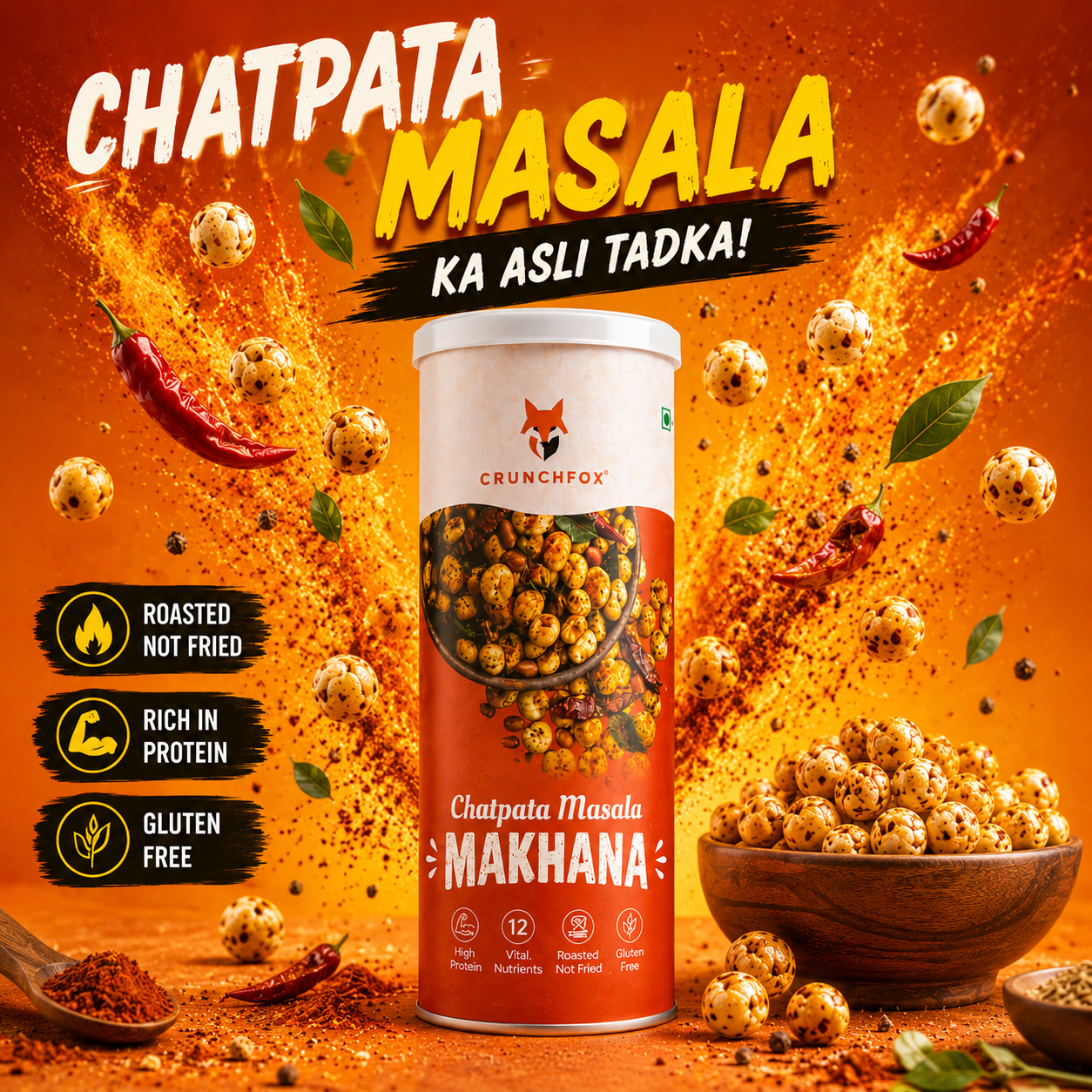 Chatpata Masala Makhana – 80g - Image 2