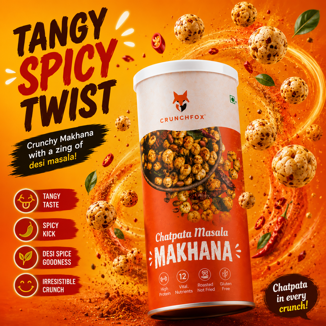 Chatpata Masala Makhana – 80g - Image 5