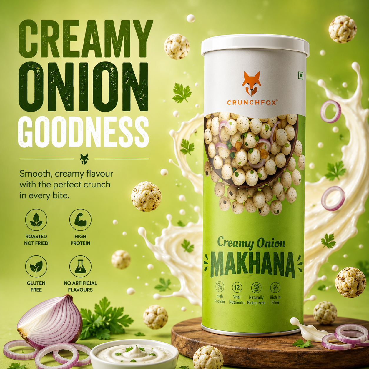 Creamy Onion Makhana – 80g - Image 2