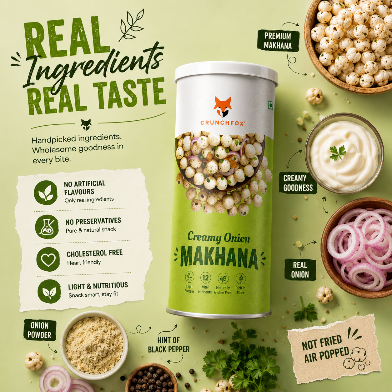Creamy Onion Makhana – 80g - Image 6