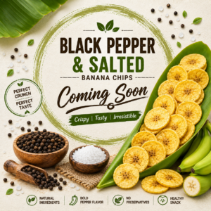 Black Pepper Salted Banana Chips – 95g