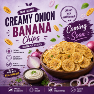 Creamy Onion Banana Chips – 95g