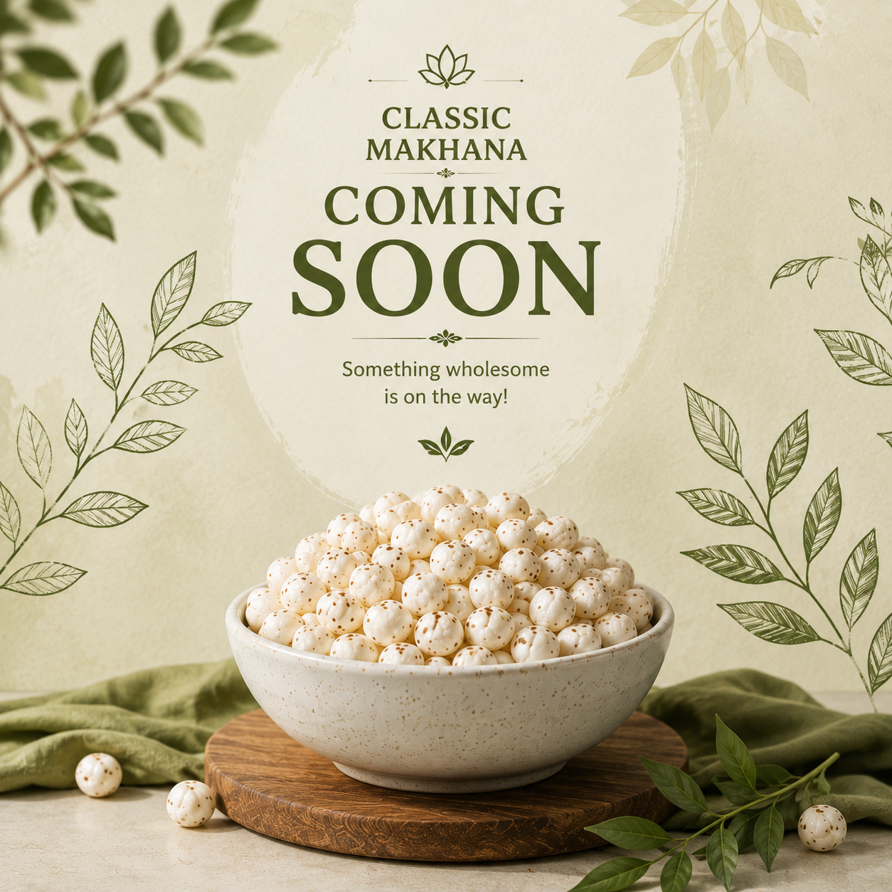 Raw Makhana – 3, 4, 5 & 6 Suta (Regular Grade) - 250g
