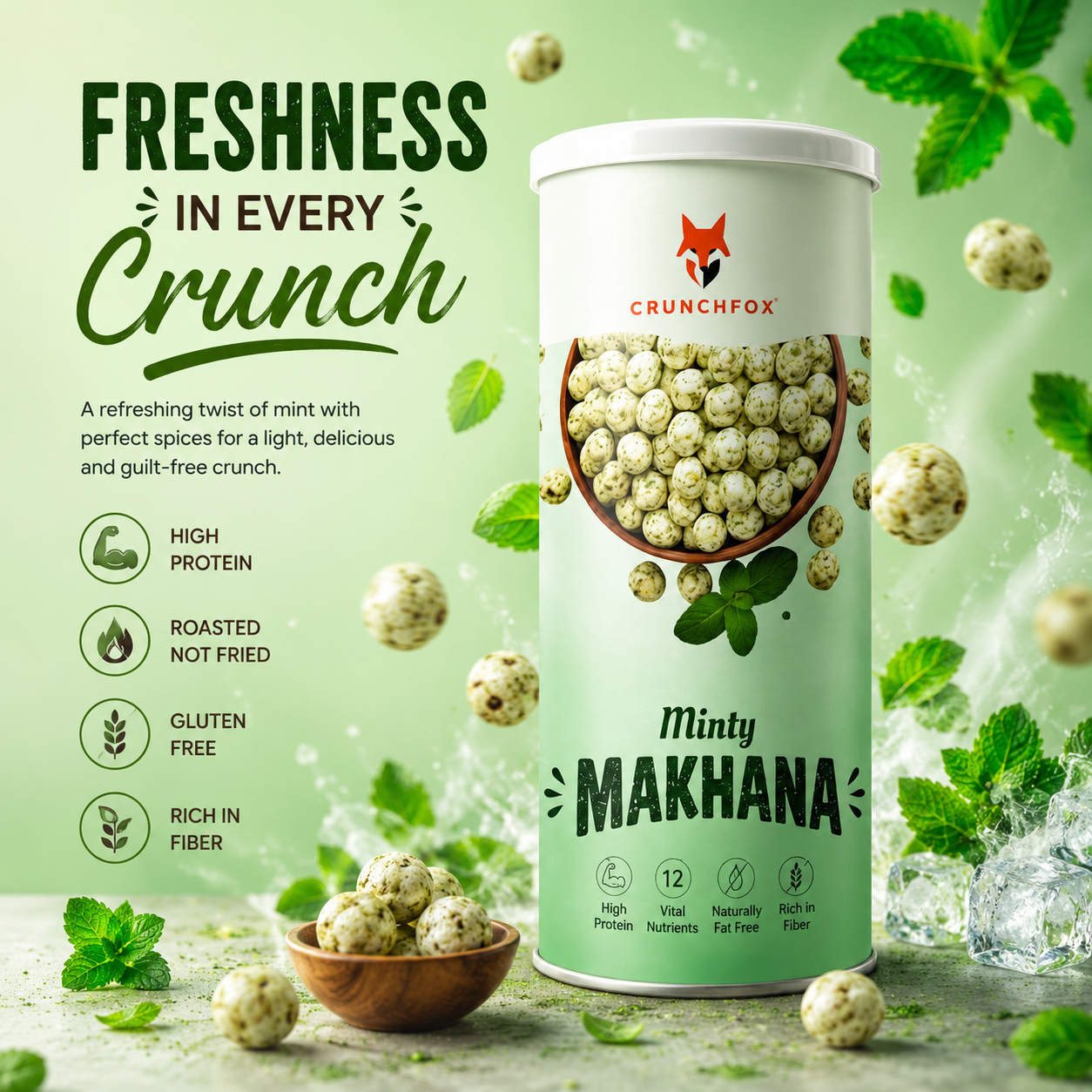 Minty Makhana – 80g - Image 2