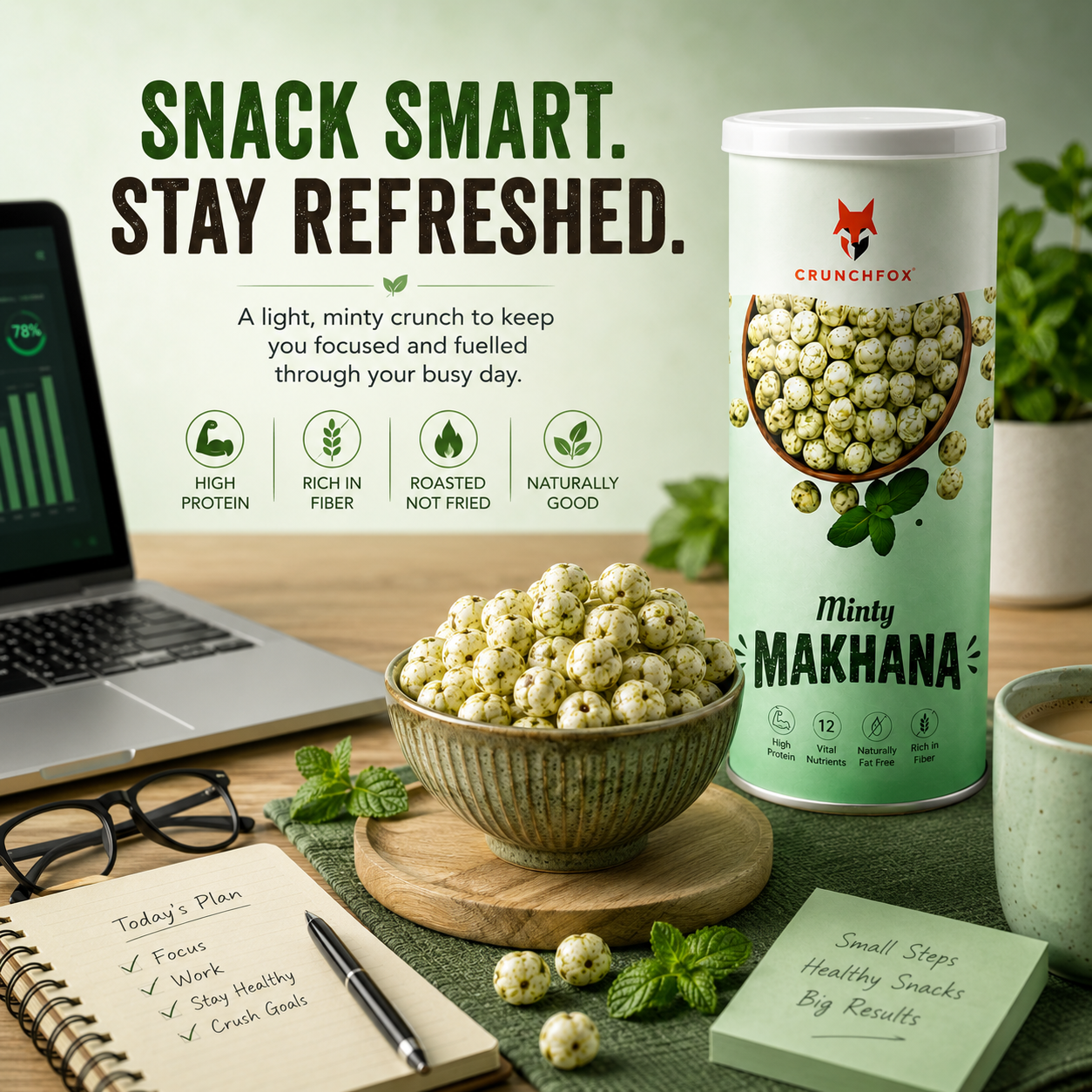 Minty Makhana – 80g - Image 4