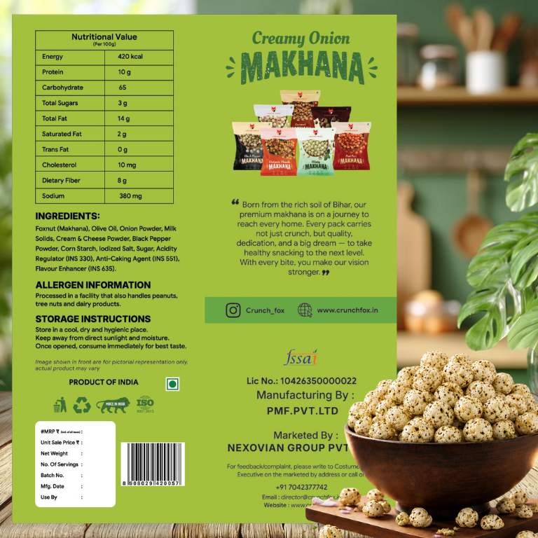 Creamy Onion Makhana – 80g - Image 8